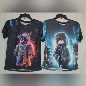 Kids Graphic T-Shirts - Black and Blue